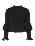 Y.A.S Yaspira Ls Smock Top - Svart