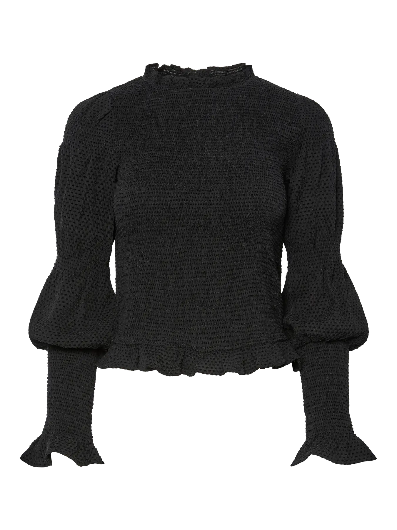 Y.A.S Yaspira Ls Smock Top - Svart