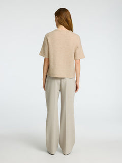 Lulu 2/4 Knit Cardigan - Birch Melange