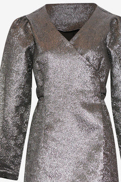 Pace Belt Dress - Silver Metal