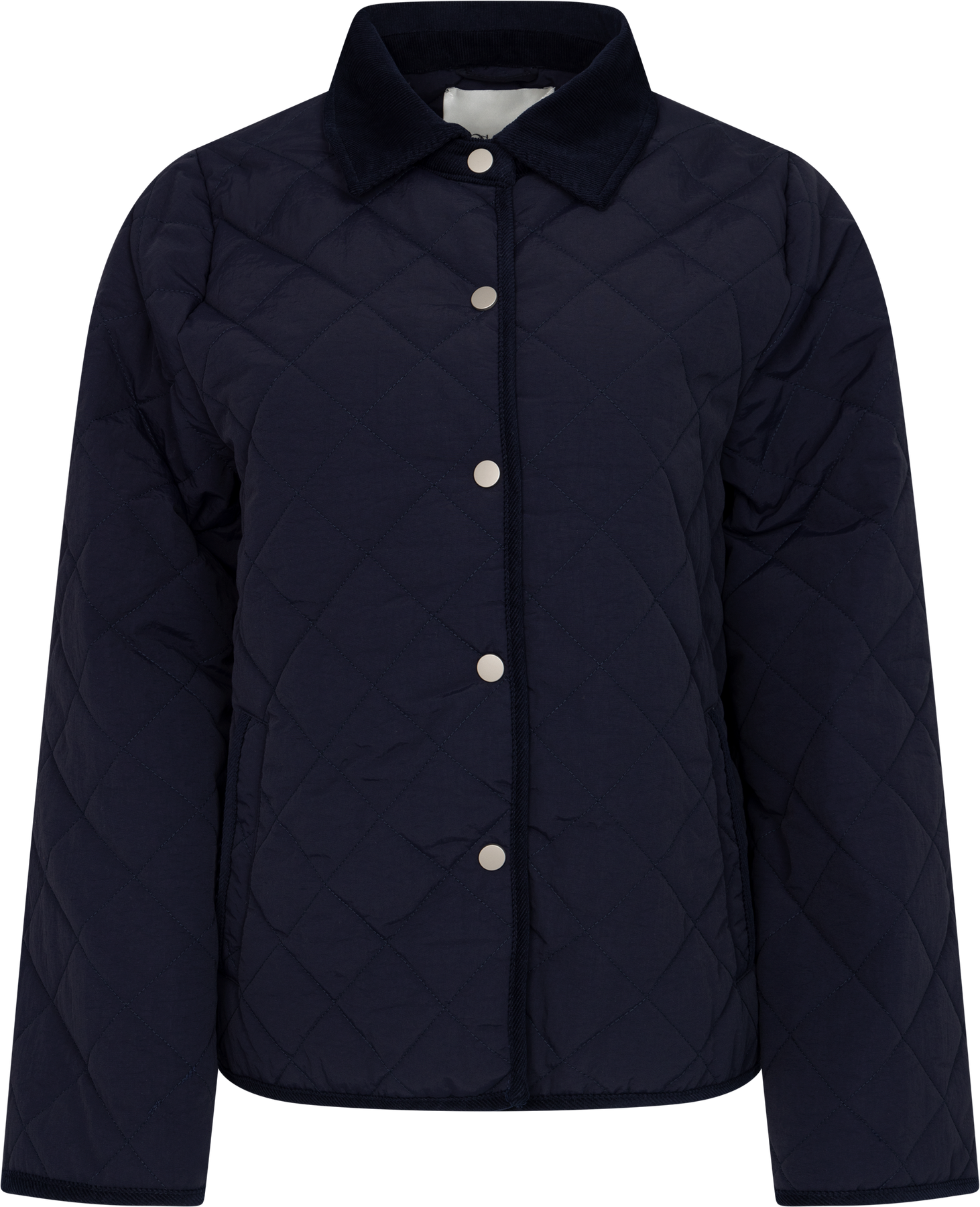 Anne Quilt Solid Jacket - Navy