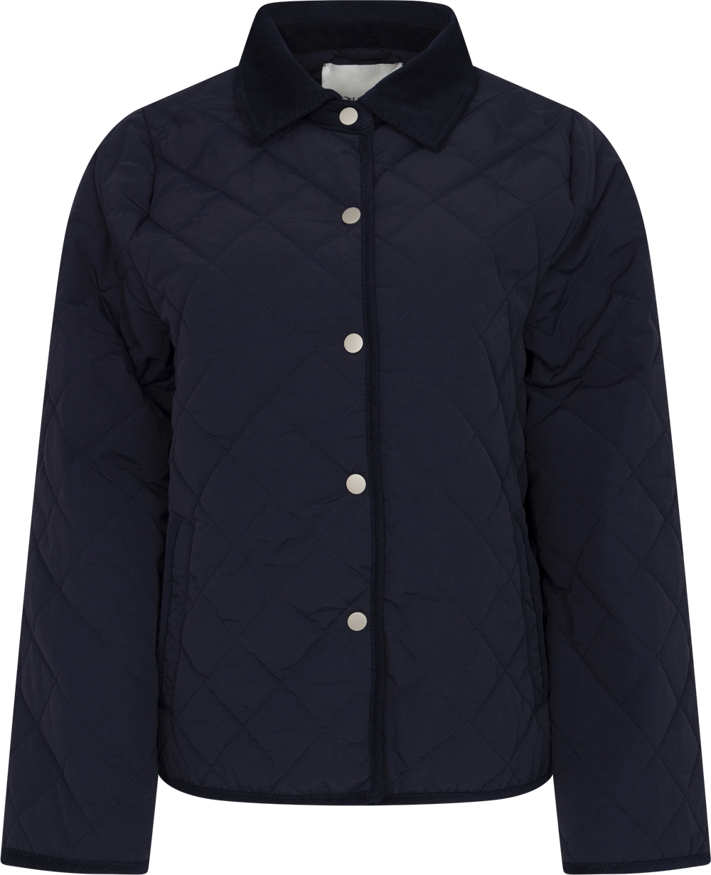 Anne Quilt Solid Jacket - Navy