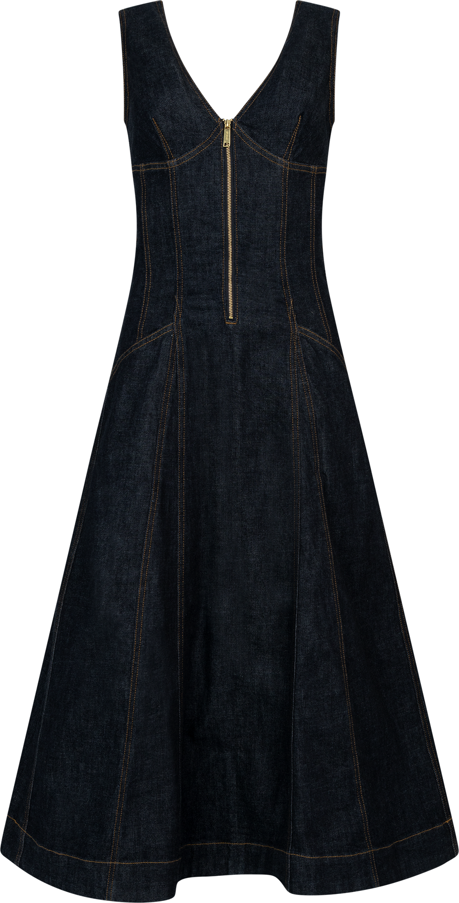 Denim midiklänning - Indigo