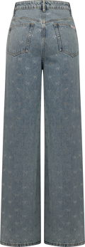 Diamante Bow Jeans - Ljusblå
