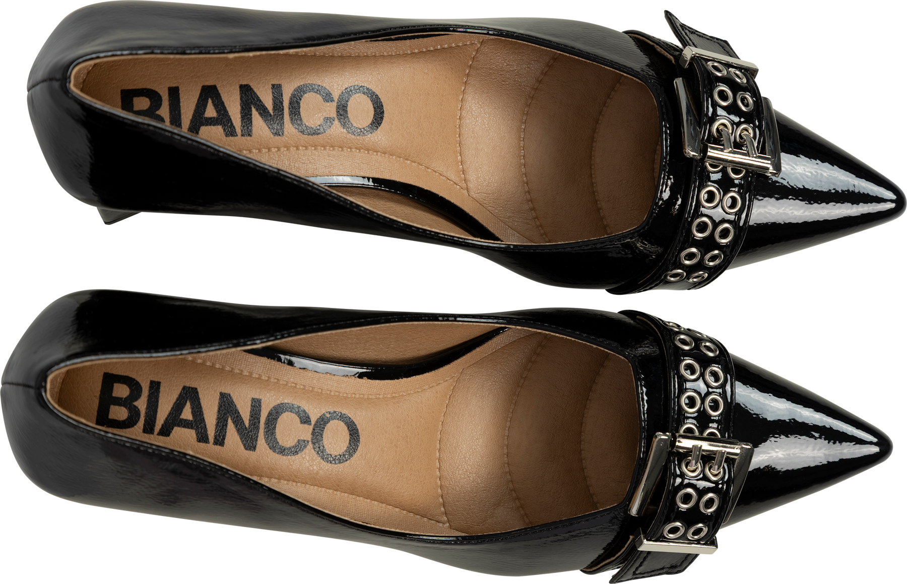 Biamaralyn Buckle Pump Faux Leather - Black Patent