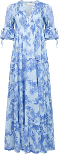 Bohemian Relaxed Dress – Ljusblå