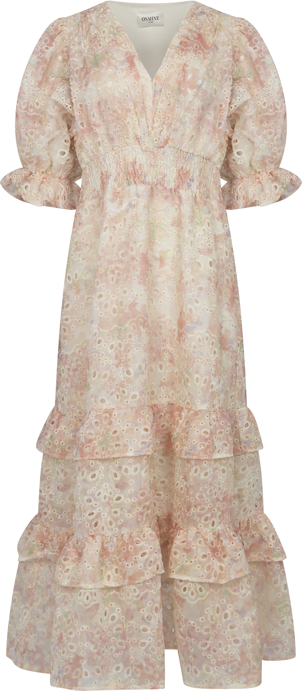 Nanni Maxi Emb Dress - Pink