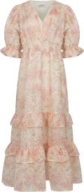 Nanni Maxi Emb Klänning - Rosa