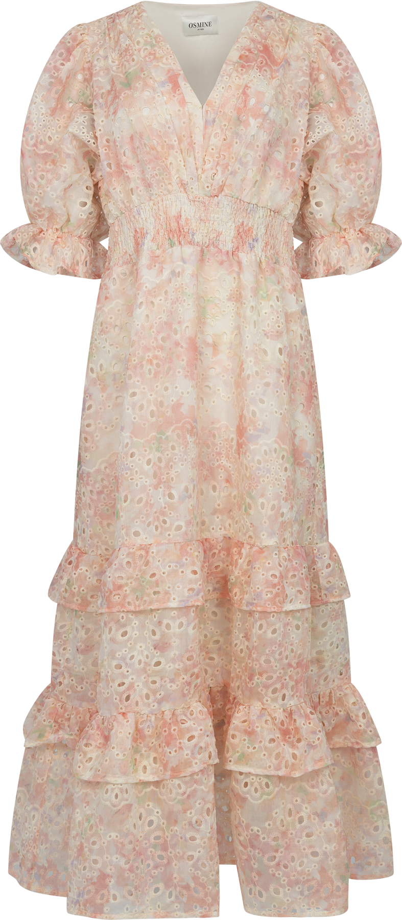 Nanni Maxi Emb Klänning - Rosa