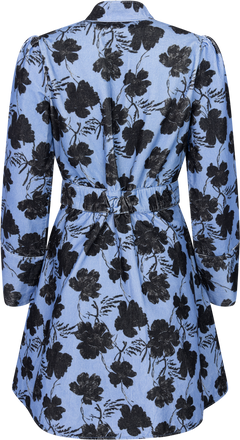 Cord Mini Dress - Blue Peony