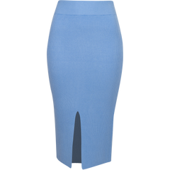 Leah Knit Skirt - Blue
