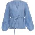 Fredrikke Chunky Cardigan - Dusty Blue