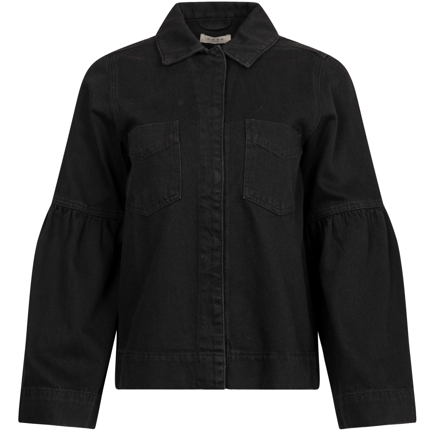 Hannali Denim Jacket - Black