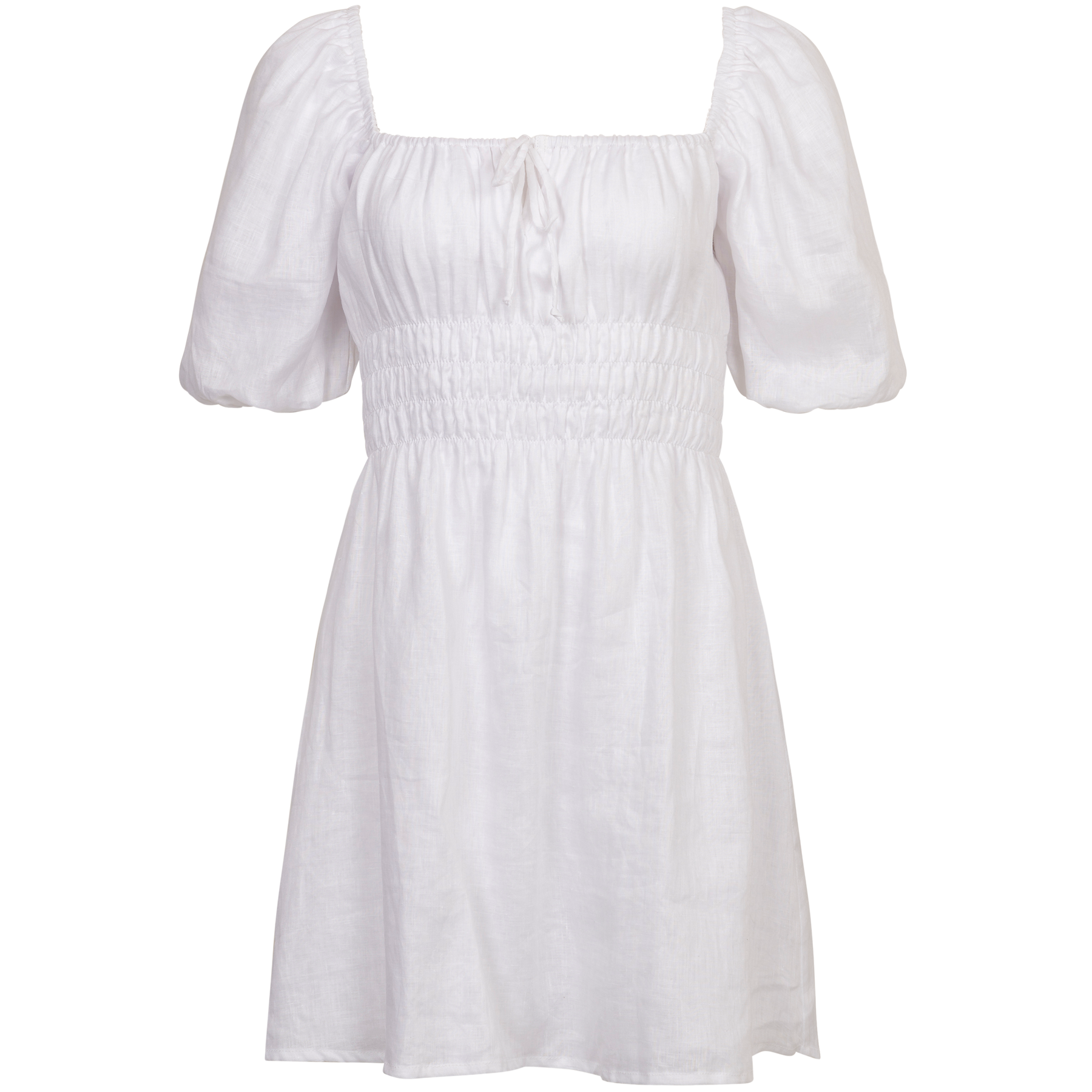 Nikoleta Mini Dress - Mar White