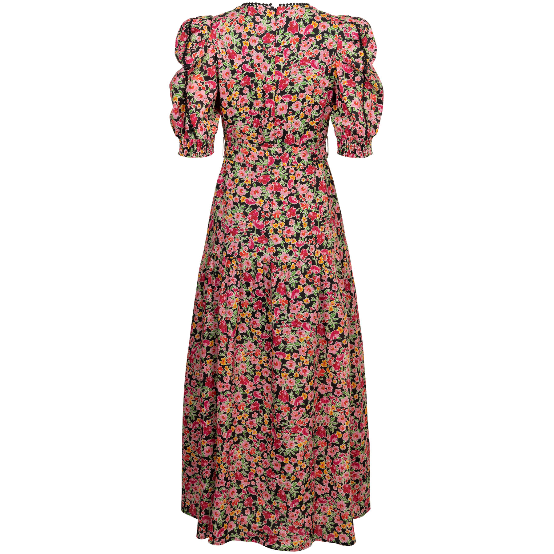 Dominica Long Linen Dress - Black