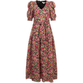 Dominica Long Linen Dress - Black