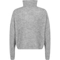 Florie Zip Knit - Lt Grey Melange