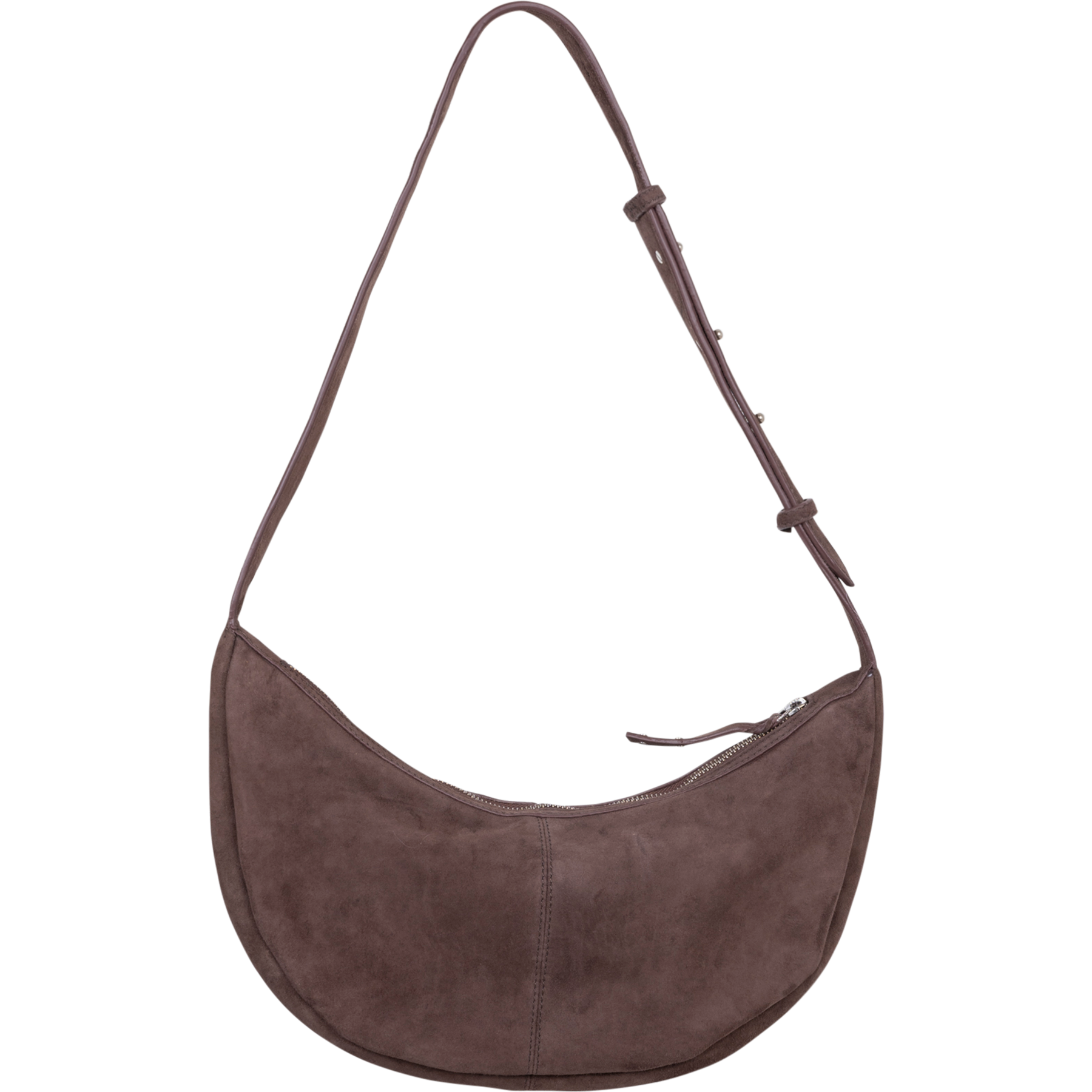 Suede Moon Bag -  Hot Fudge Brown