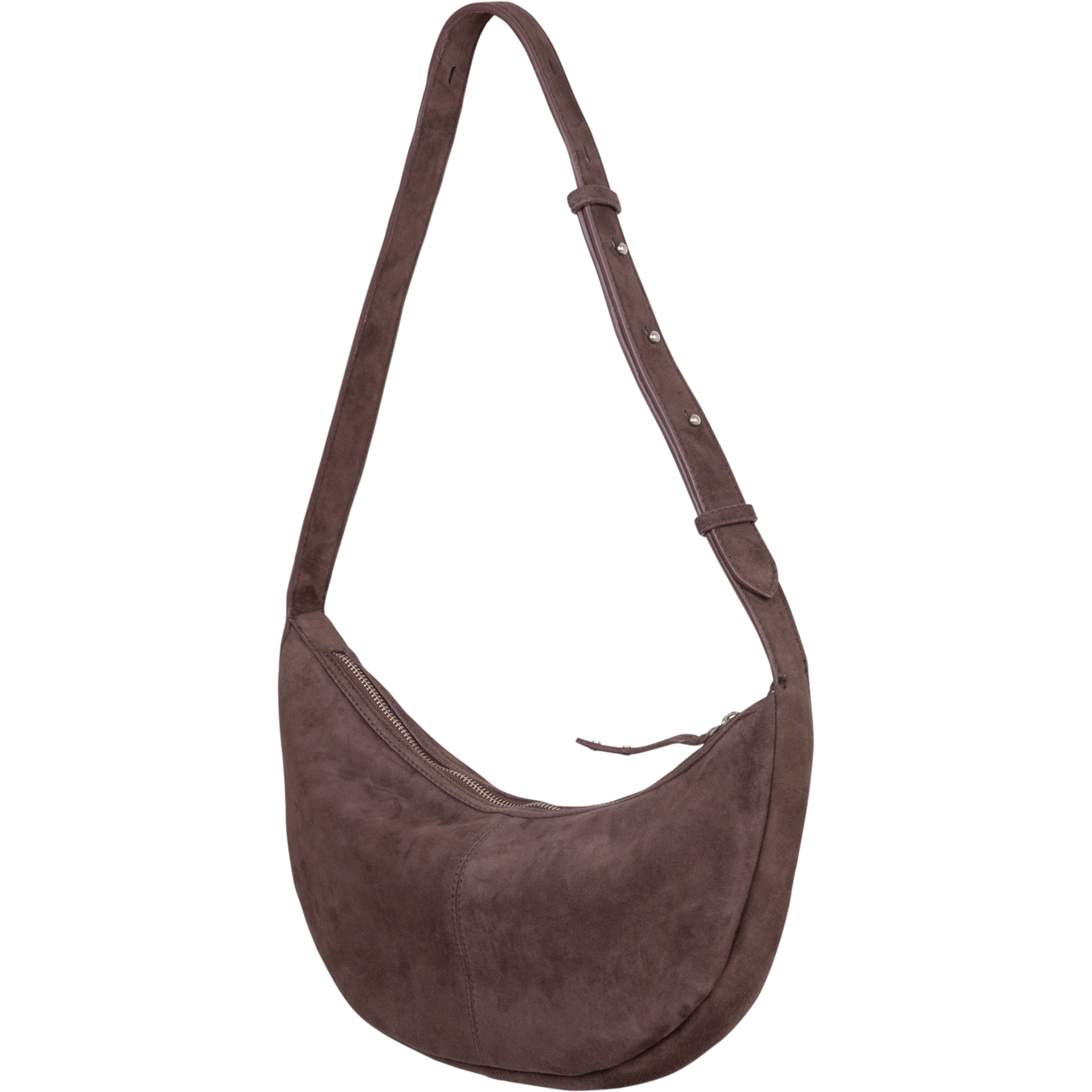 Suede Moon Bag -  Hot Fudge Brown