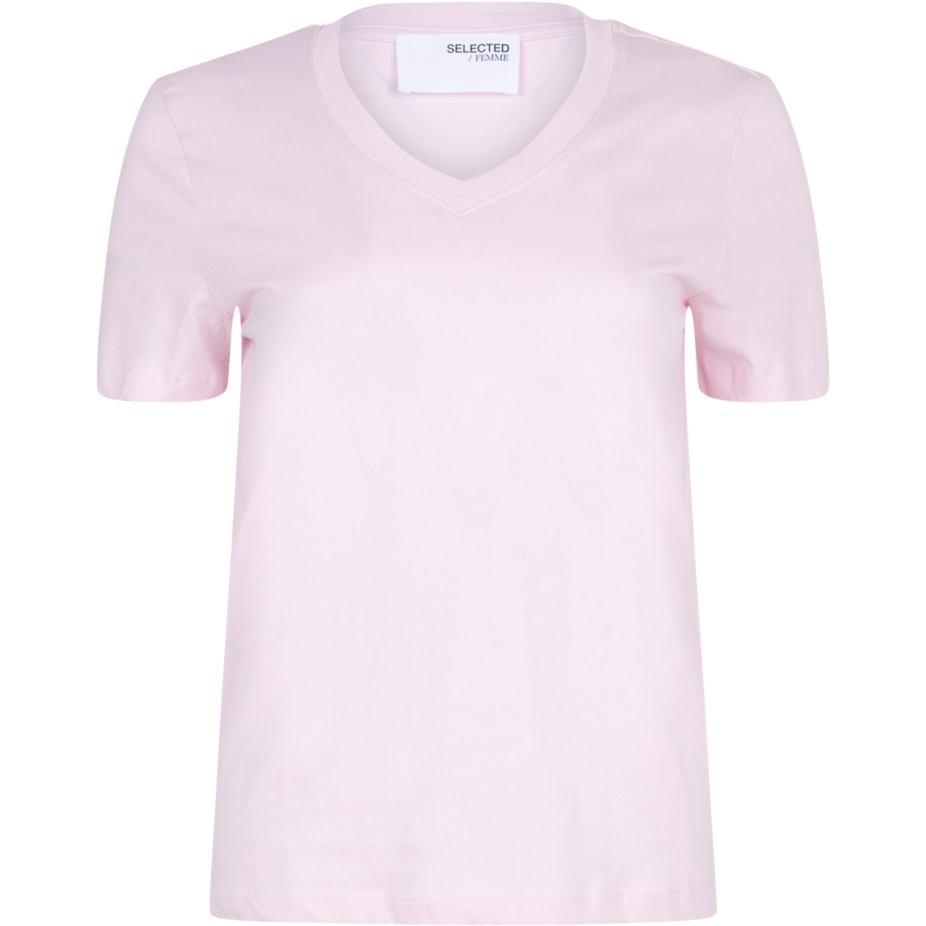 Essential Ss V-Neck Tee - Cradle Pink