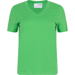 Essential SS V-Neck Tee - Classic Green