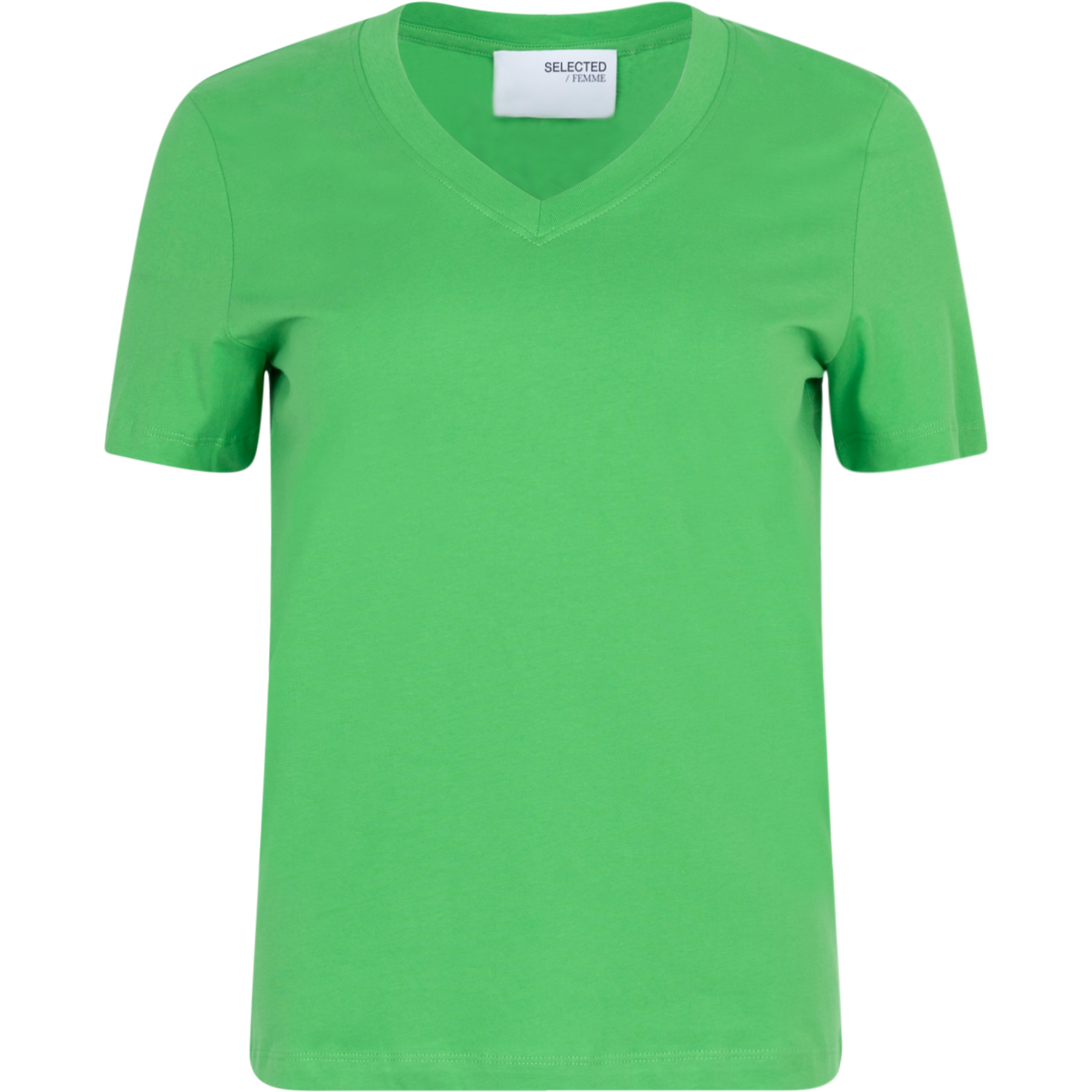 Essential SS V-Neck Tee - Classic Green