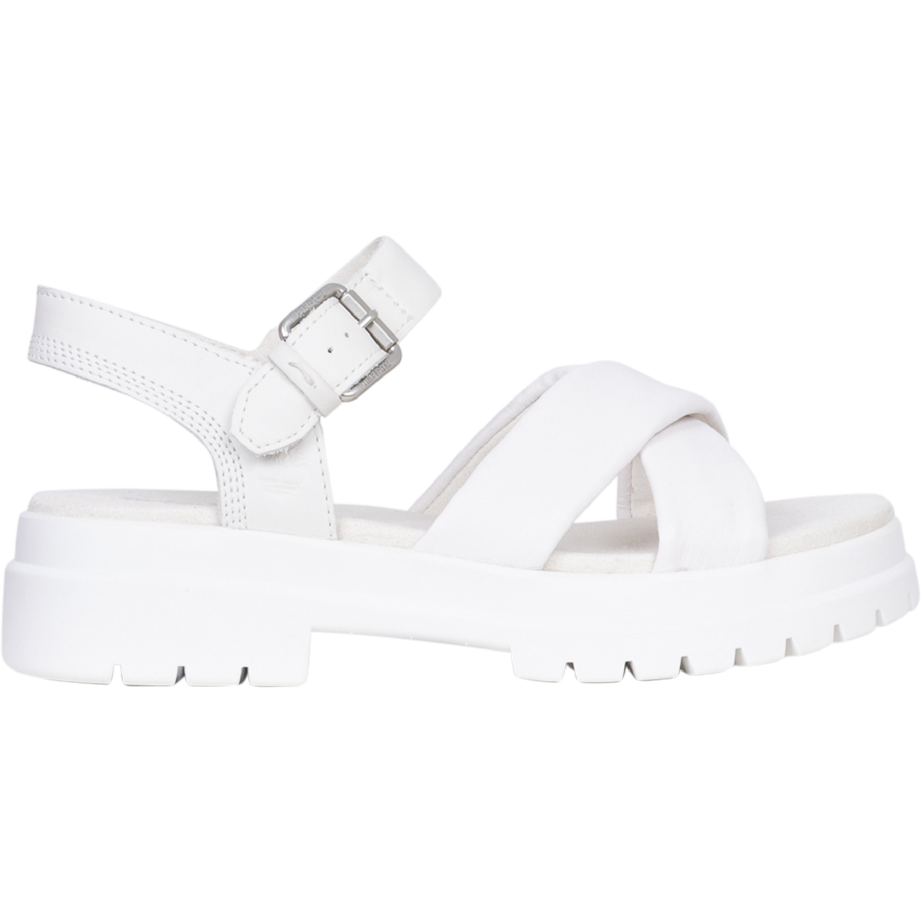 London Vibe Backstrap Sandal - White Full Grain