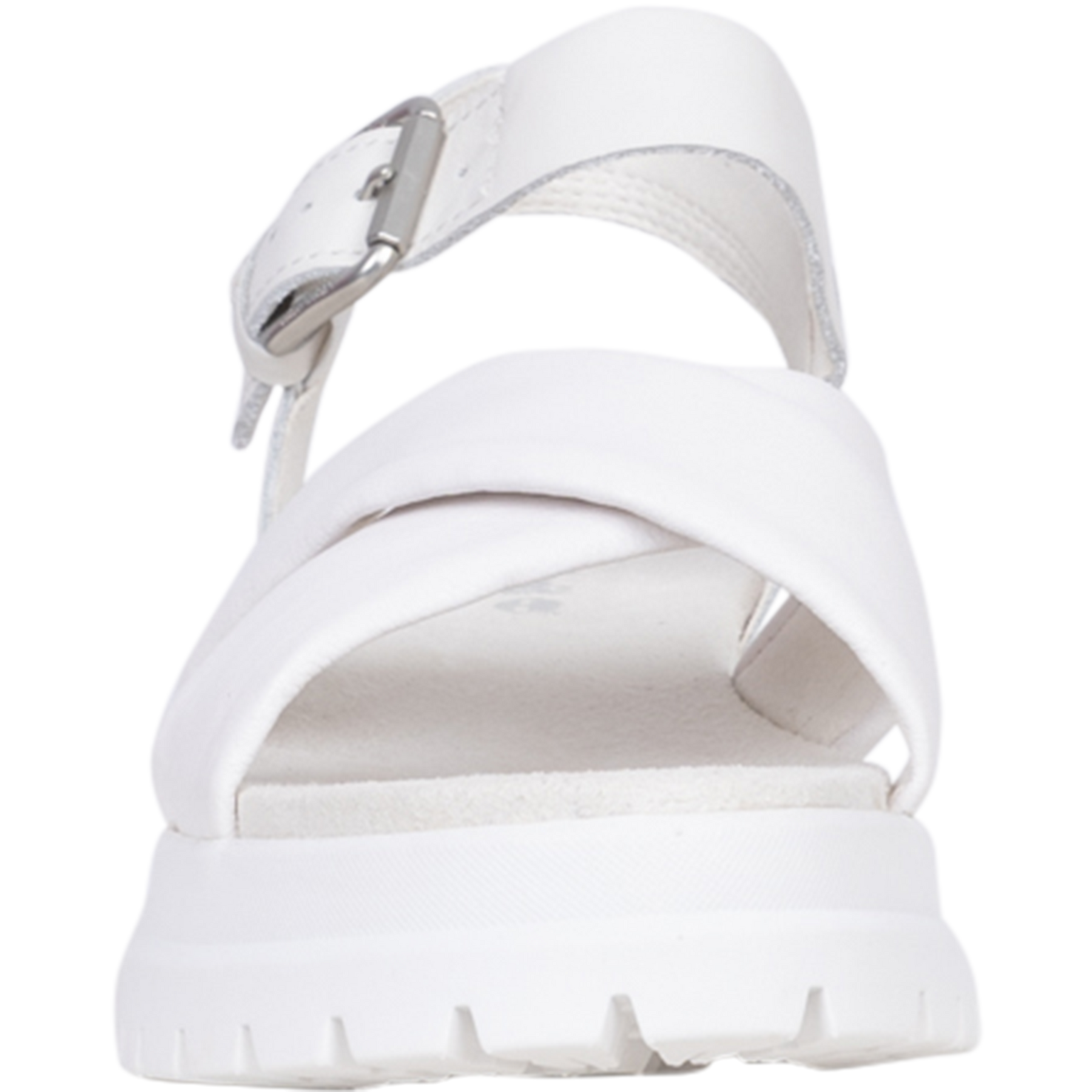 London Vibe Backstrap Sandal - White Full Grain