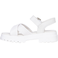 London Vibe Backstrap Sandal - White Full Grain