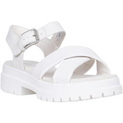London Vibe Backstrap Sandal - White Full Grain