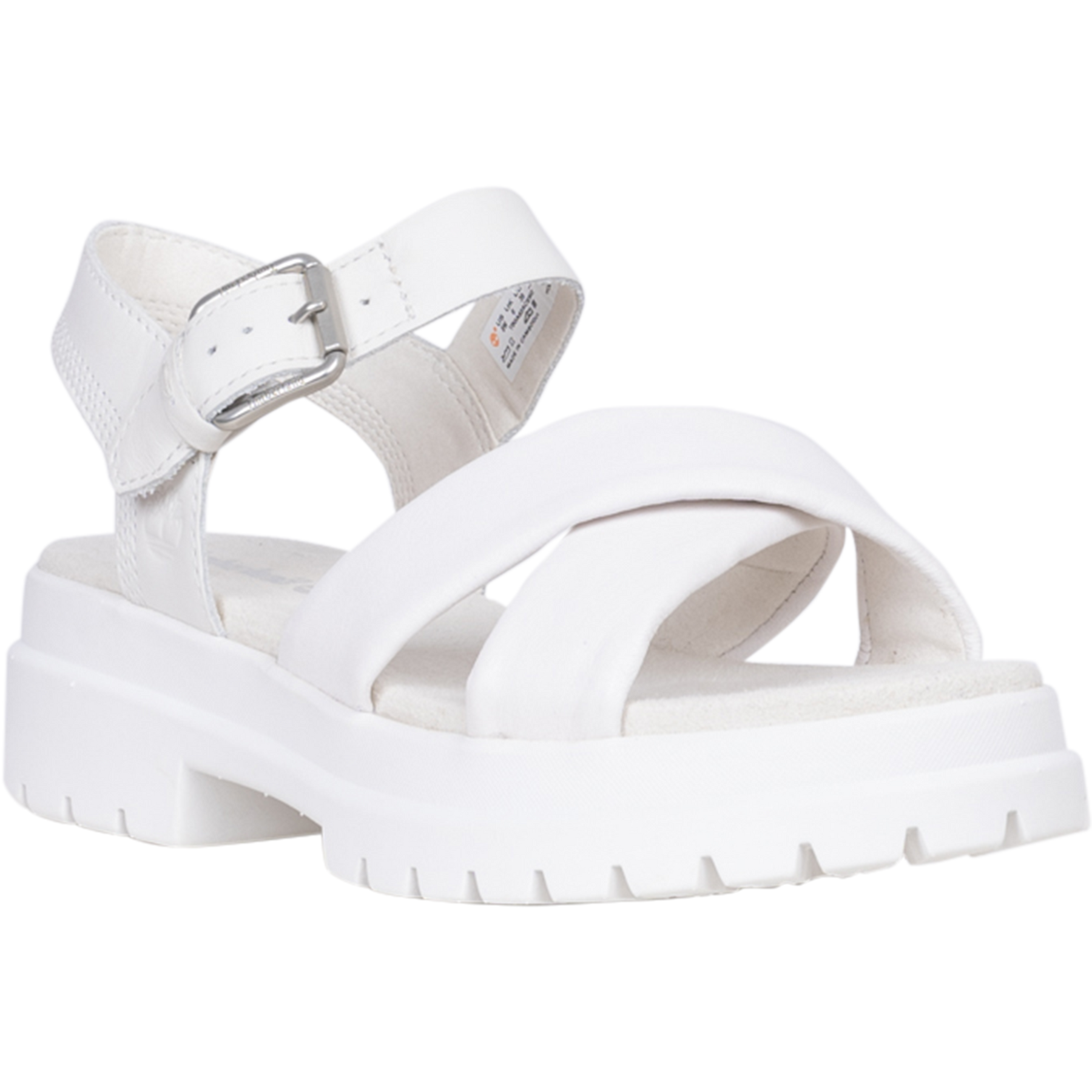 London Vibe Backstrap Sandal - White Full Grain