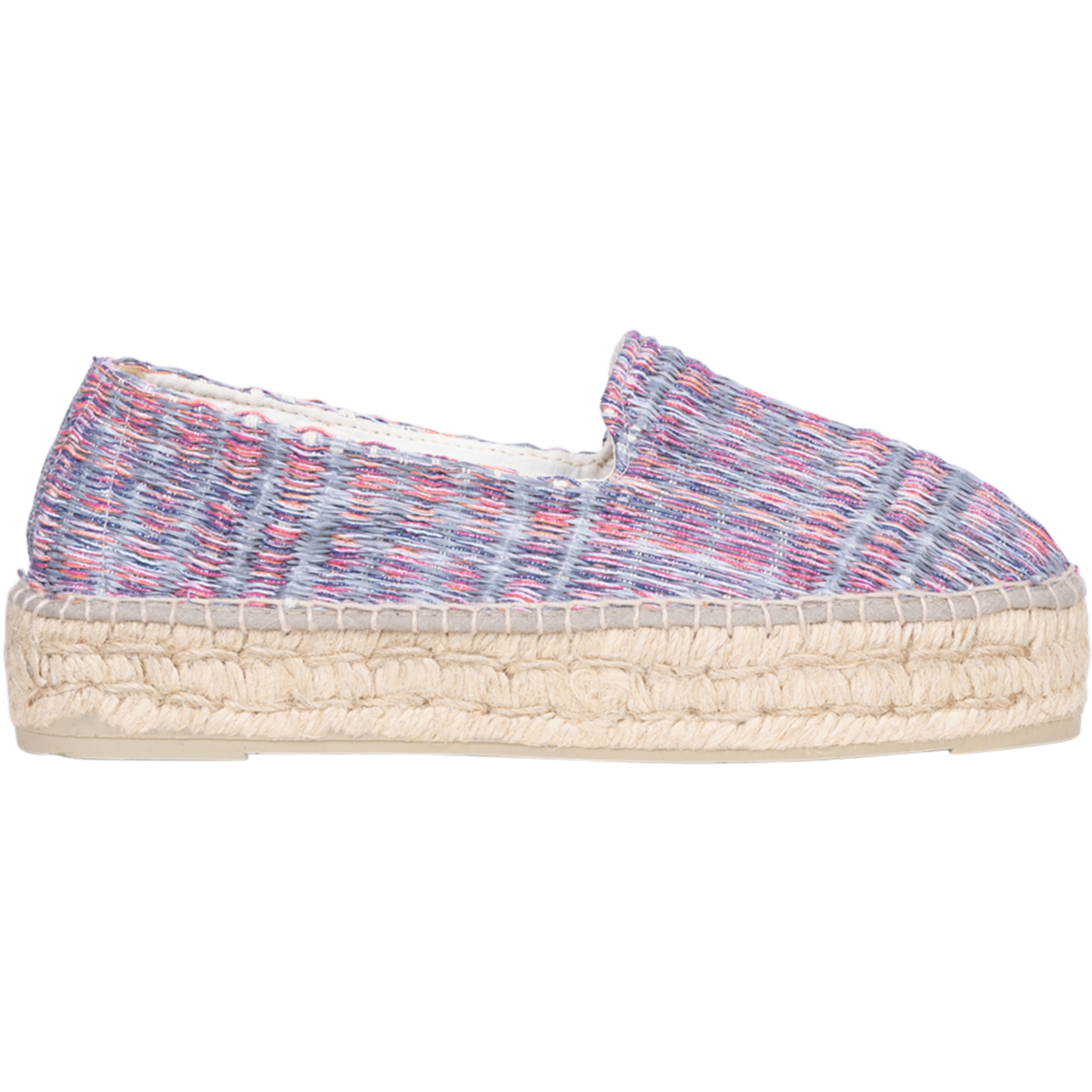 Manebí Acapulco Espadrillos - Fuchsia & Indigo Lurex