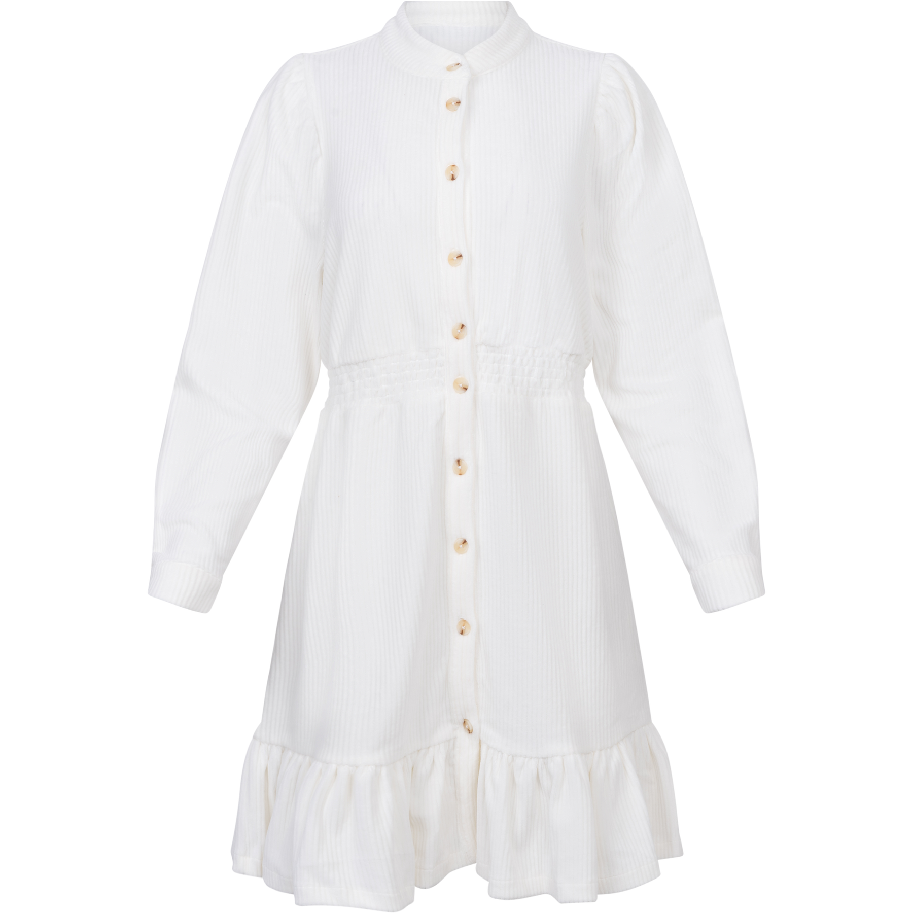 Floriana Shirt Dress - Egret