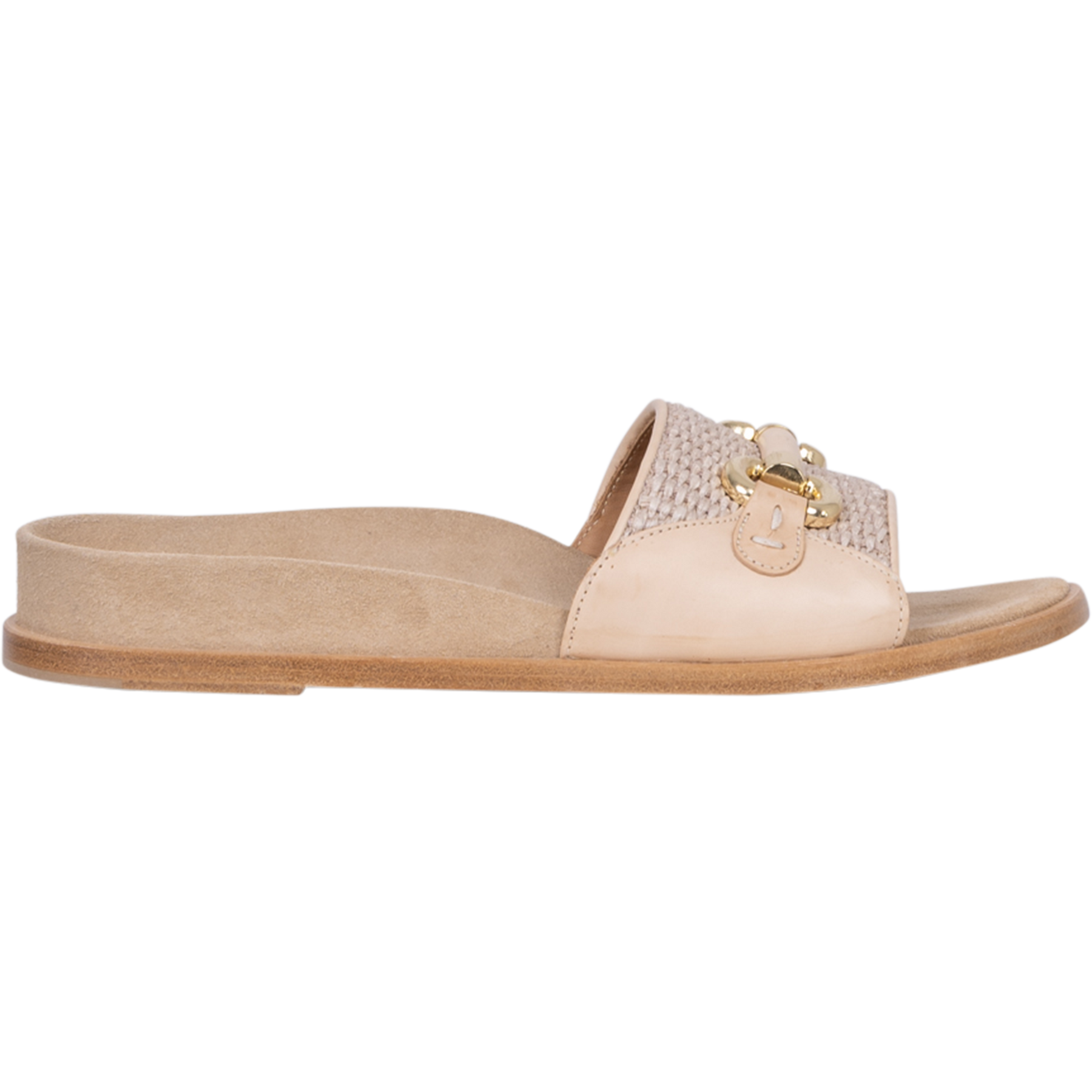 9510Ca Toledo Savana Rafia Sandal - Corda/Gold Naturale