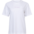 Terina Organic Small Logo Tee - White/V Tulle