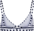 Pique Stripe Triangle Bra Ots - White/Navy