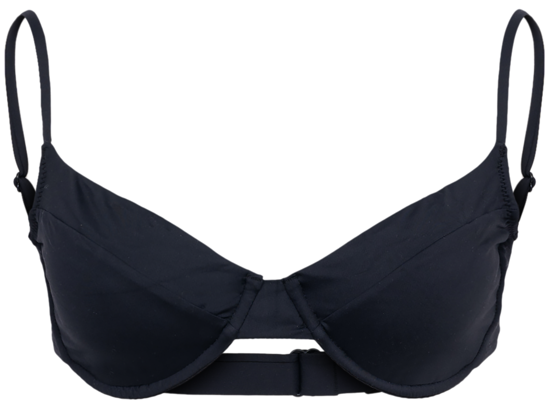 Signature Solid Balconette Bra - Black
