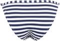 Pique Stripe Hipster W/Binding - Vit/Marinblå