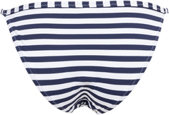 Pique Stripe Hipster W/Binding - White/Navy