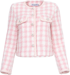 Check Boucle Jacket - Pink