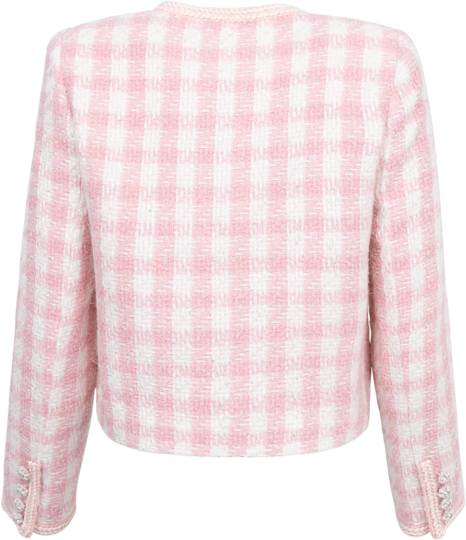 Check Boucle Jacket - Pink