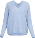 Thora V-Neck Knit - Cashmere Blue