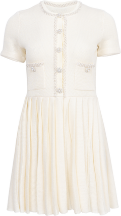Knit Mini Dress - Cream