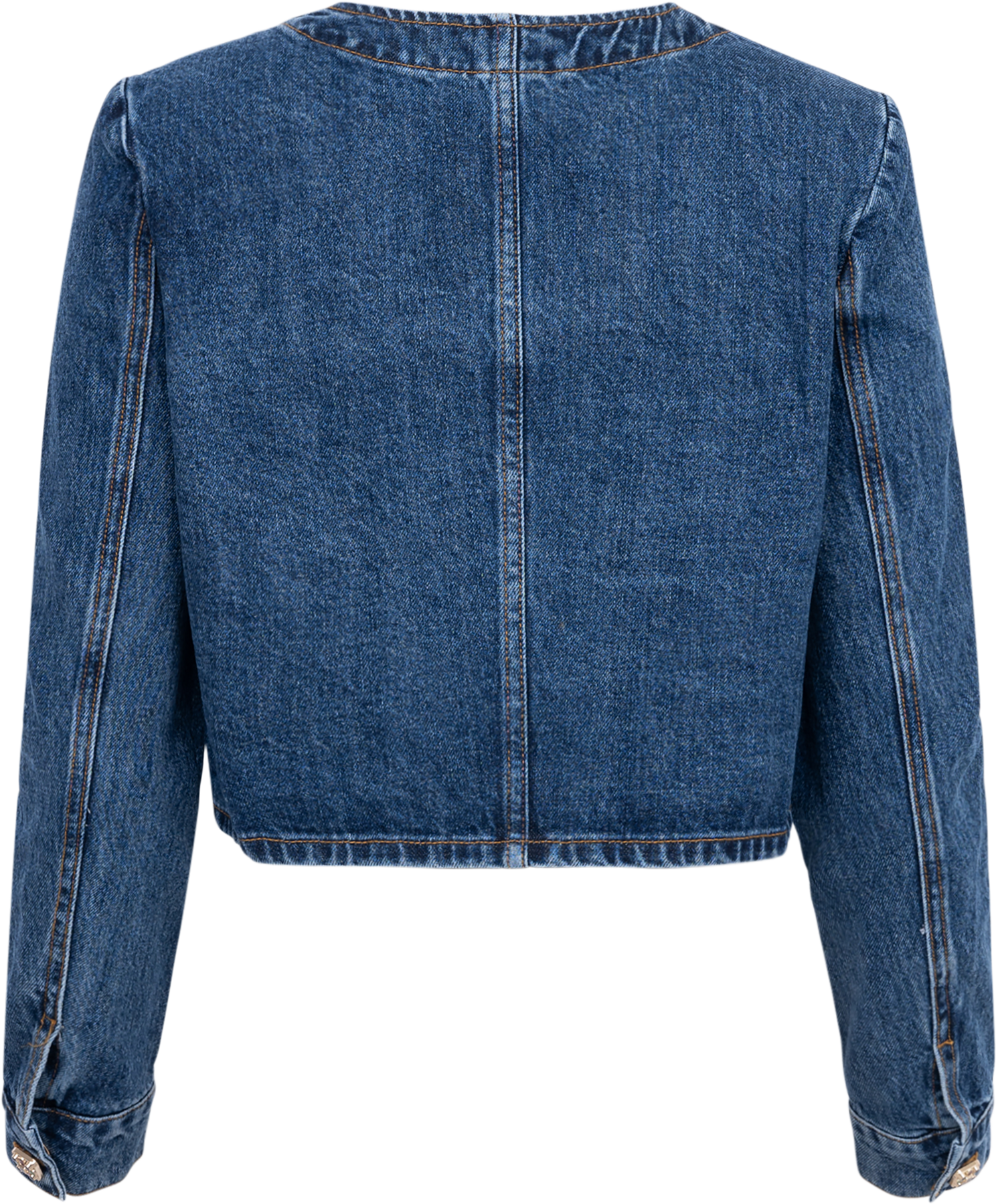 Buttoned Denim Jacket - Blue