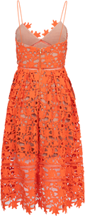 Azaelea Lace Midi Dress - Orange