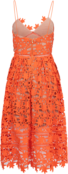 Azaelea Lace Midi Dress - Orange