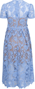 Lily Lace Midi Dress - Blue