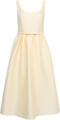 Taffeta Midi Dress - Yellow