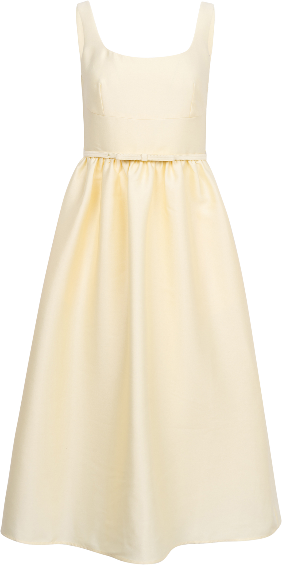 Taffeta Midi Dress - Yellow