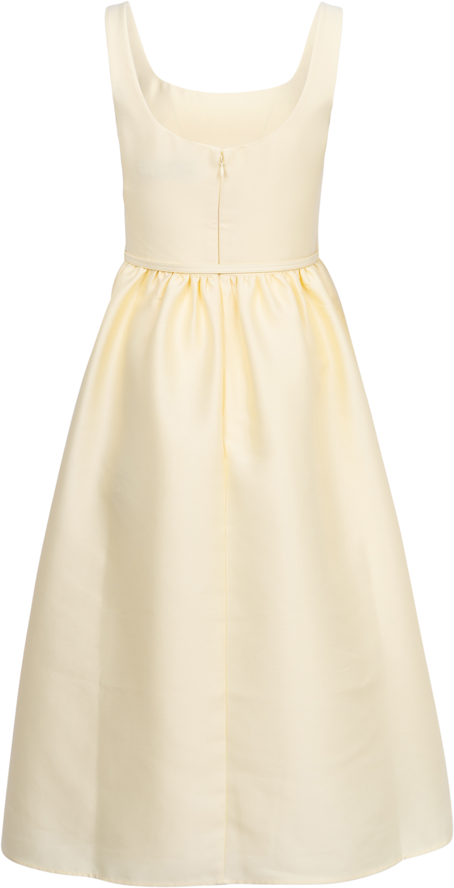 Taffeta Midi Dress - Yellow